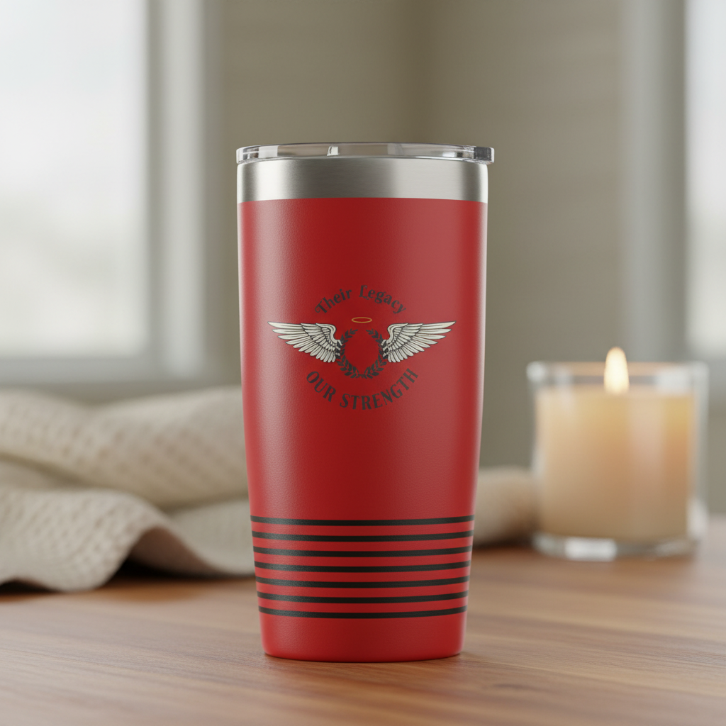 Red Memorial Tumbler Their Legacy Our Strength